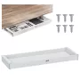 ERGO OFFICE cassetto piatto sottoscrivania ER-302 W bianco