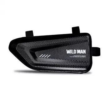 WILDMAN E4 Borsa da telaio per bici L 1,5L Nero