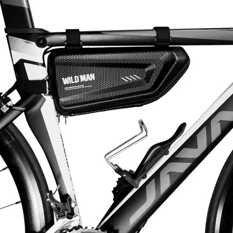 WILDMAN E4 Borsa da telaio per bici L 1,5L Nero