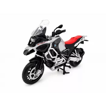 PULIO Moto MSZ 1/12 BMW R125GS Adventure Argento Modello die-cast