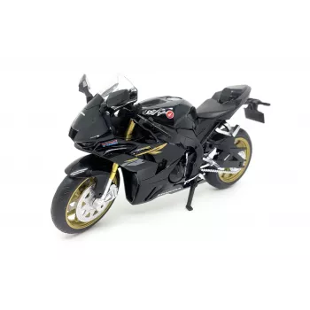 PULIO Moto MSZ 1/12 Honda CBR1000RR-R Fireblade SP Nero Modello die-cast