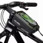 WILDMAN GX200 Borsa da telaio per bici con supporto telefono, Verde