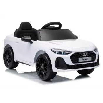 LEAN CARS Audi A5L HL788 12V Auto elettrica per bambini con telecomando, Bianco