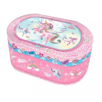 PULIO Pecoware Scatola musicale ovale - Unicorno