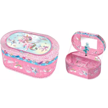 PULIO Pecoware Scatola musicale ovale - Unicorno