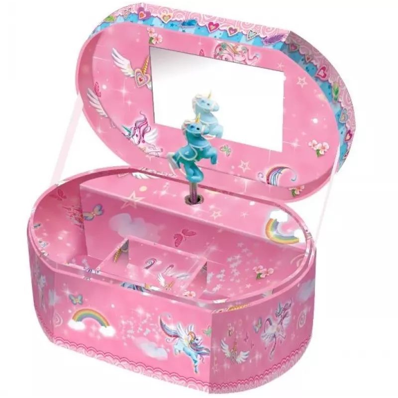 PULIO Pecoware Scatola musicale ovale - Unicorno