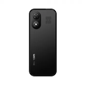 MAXCOM MM282 4G Dual-SIM Feature-Phone con display 2,8 pollici, KaiOS, batteria ricaricabile 1400 mAh, USB-C, Bluetooth 5.1, Wi-Fi-Hotspot, fotocamera 2-MP, FM-Radio, nero