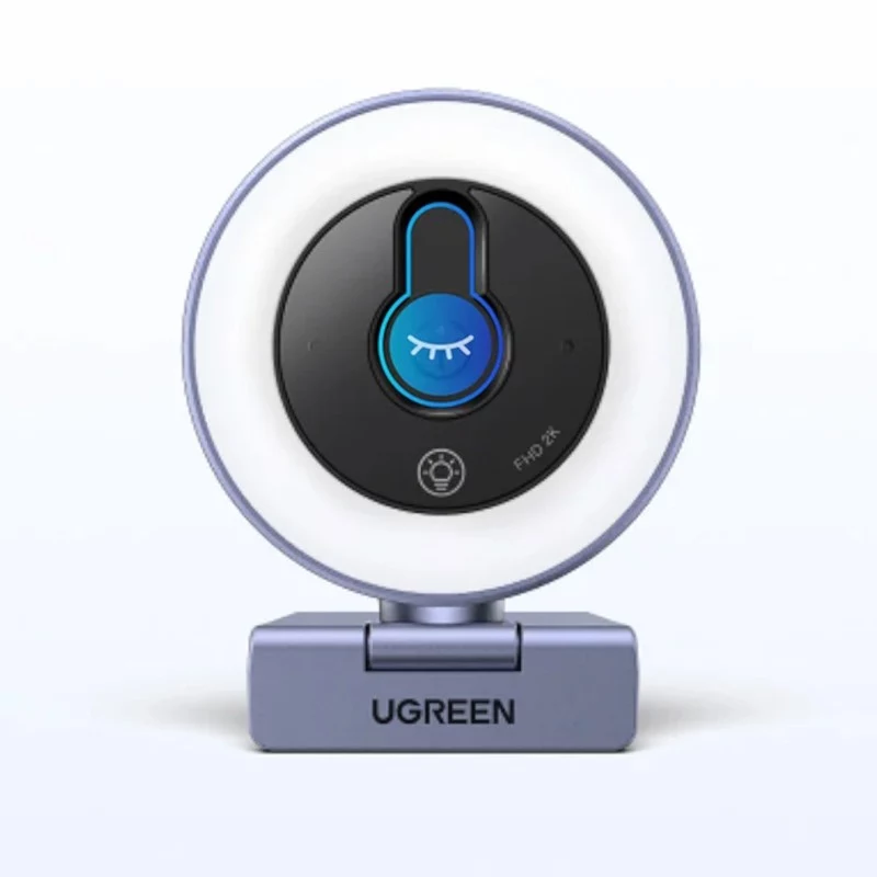 UGREEN CM910 webcam, 2K, 30FPS, luce LED, microfono integrato