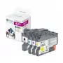 G&G set di cartucce d'inchiostro compatibili per Brother LC-427 - nero, ciano, magenta, giallo (GP-B427BKCMY-4P)