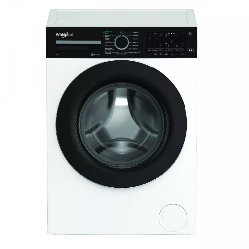 Whirlpool WAM762WBBPL lavatrice 7 kg 1200 giri/min con tecnologia 6th Sense, FreshCare+, Clean+, 14 programmi, display LED, sicurezza bambini, partenza ritardata, classe energetica C, bianco