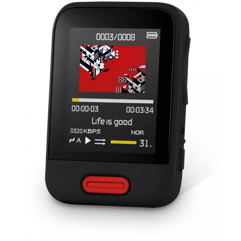 Lettore MP3/MP4 SENCOR SFP 7716BK 16 GB nero con Bluetooth, display 1,8