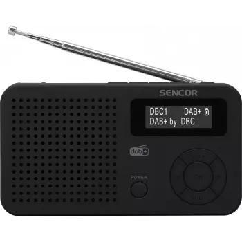 Radio DAB+ Sencor SRD 7210B FM/BT/USB - nera