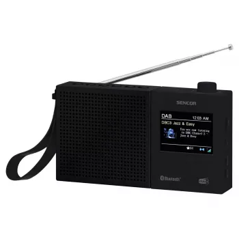 Radio DAB+ SENCOR SRD 7790B con FM, Bluetooth, USB, LCD 2,4