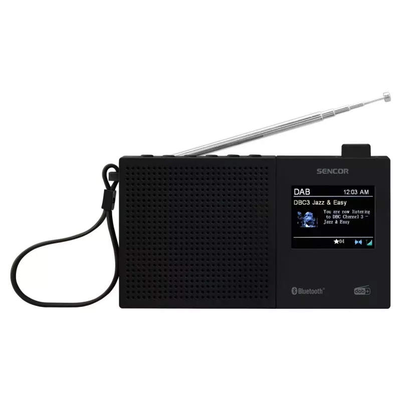 Radio DAB+ SENCOR SRD 7790B con FM, Bluetooth, USB, LCD 2,4 inch, batteria ricaricabile
