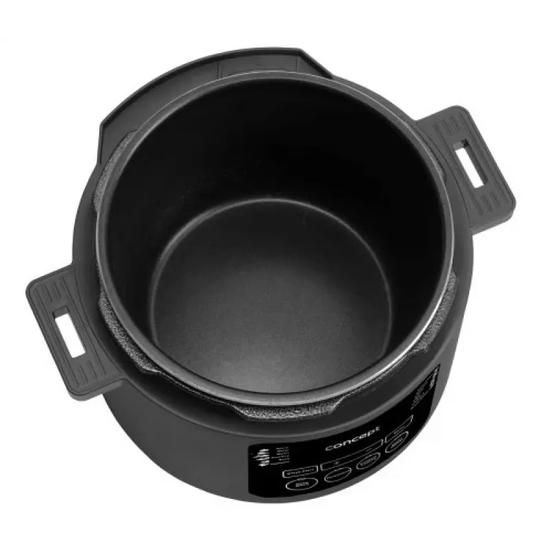 Multicooker CONCEPT CK6001 5L 900W 10 programmi antiaderente nero/acciaio inox