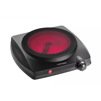 Piastra elettrica singola CONCEPT VE3065 1250W nera