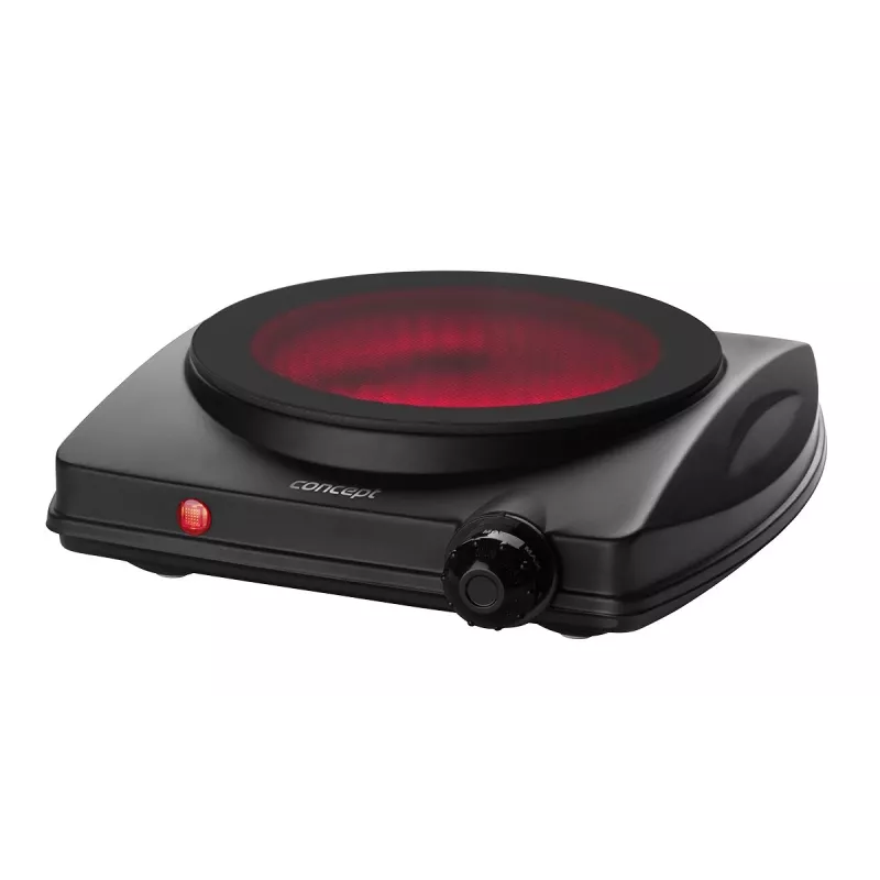 Piastra elettrica singola CONCEPT VE3065 1250W nera