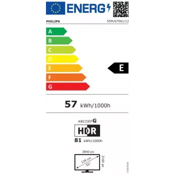 Philips 55PUS7061/12 TV Smart LED 4K UHD 55 pollici con HDR Plus