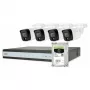 ABUS Security-Center TVVR33843T Kit completo con 4 mini telecamere tube analogiche e registratore