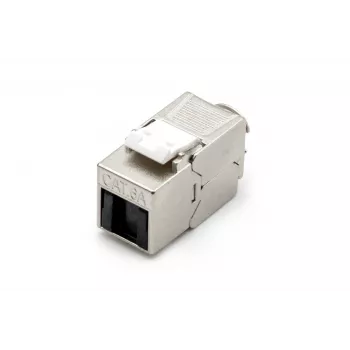 DIGITUS DN-93615-D Modulo Keystone CAT 6A, schermato, senza attrezzi, 10GBase-T, 500 MHz, pressofusione di zinco, contatti dorati, T568A/B, pronto PoE++