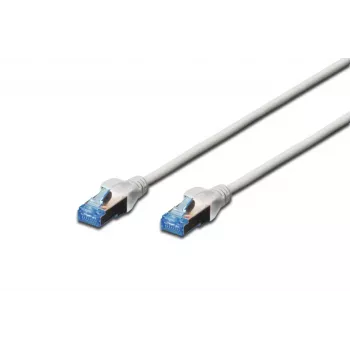 DIGITUS Ecoline Cavo patch Cat5e UTP RJ-45 su RJ-45, 0,5 m, grigio, LSZH, snagless, Gigabit Ethernet
