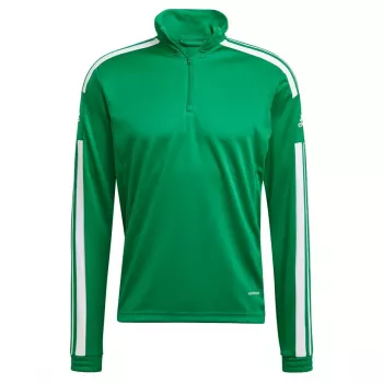 adidas Squadra 21 top da allenamento verde uomo maniche lunghe quarto di zip L