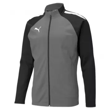 Puma teamLIGA Training top da allenamento uomo con zip a quarto di giro Puma Black-Asphalt taglia L