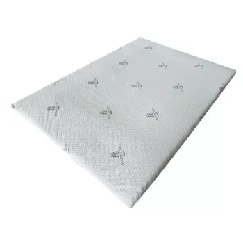 MasterJero topper materasso 90x200x5 in memory foam - medio morbido, fodera rimovibile lavabile, antiscivolo