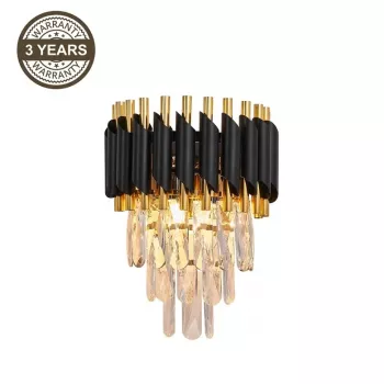 WALL LANNA 2200091-W 2XE14 BL lampada da parete, 2x E14, nero opaco