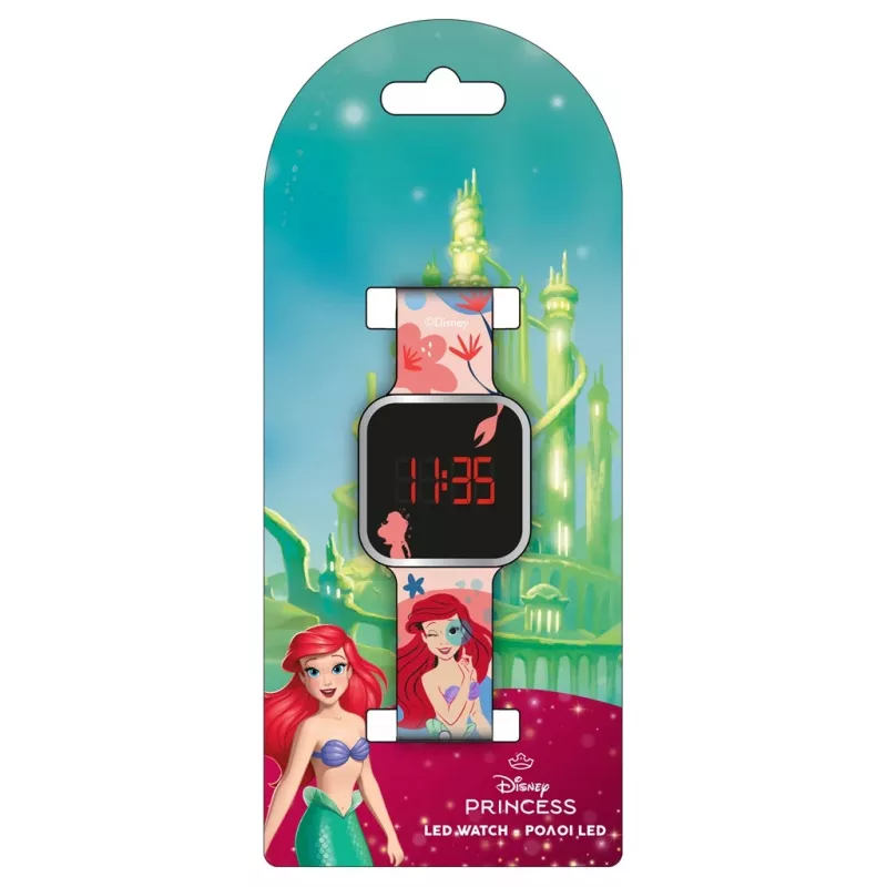PULIO Orologio digitale LED Diakakis - Ariel bambino cinturino in silicone blu