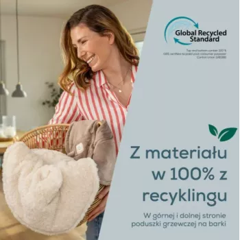 Beurer HK 165 Huggy Creme cuscino termico | 3 livelli di calore, lavabile, Beurer Safety System