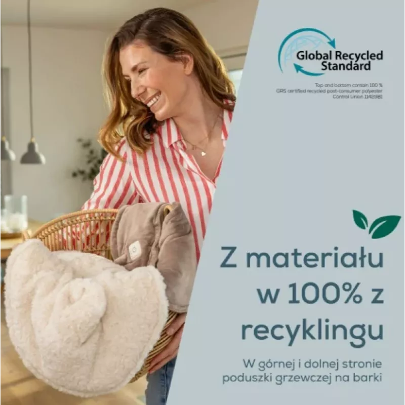 Beurer HK 165 Huggy Creme cuscino termico | 3 livelli di calore, lavabile, Beurer Safety System
