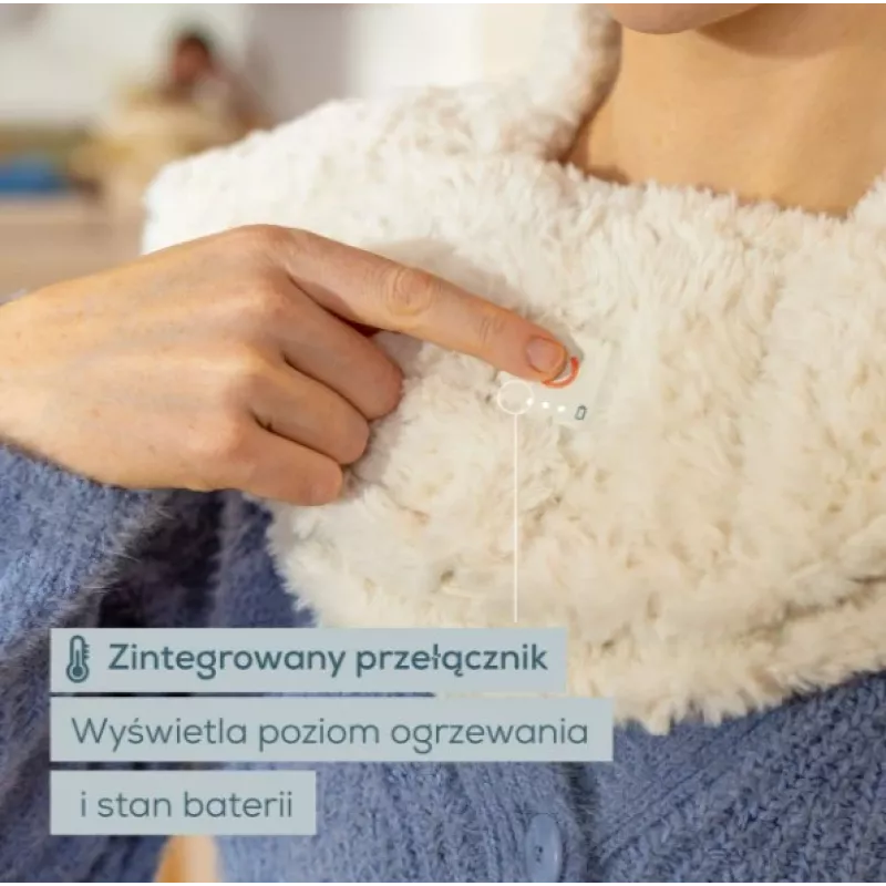 Beurer HK 165 Huggy Creme cuscino termico | 3 livelli di calore, lavabile, Beurer Safety System