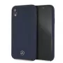 Mercedes-Benz Apple iPhone XR custodia in silicone liquido blu navy