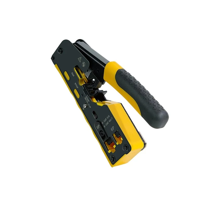 LOGILINK WZ0060 pinza crimpatrice modulare CAT5/6/6A/7 con pass-through RJ45