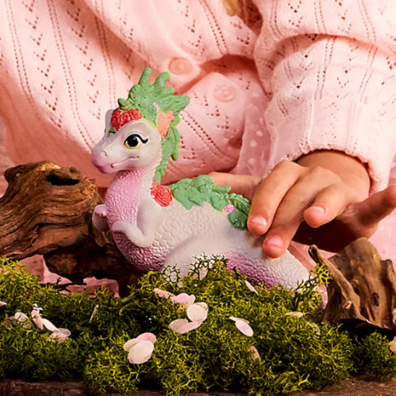 Schleich Bayala dinosauro magico con cavalcatrice elfa set figure da gioco