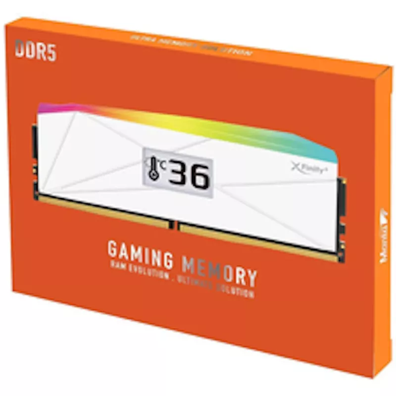 RAM V-Color Manta XFinity+ aRGB DDR5-8000, CL40, EXPO - 32 GB Dual-Kit, bianca