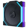 Lian Li UNI FAN SL FLEX Wireless ARGB Reverse Blade ventola PWM 120mm - confezione da 3 con controller, nera