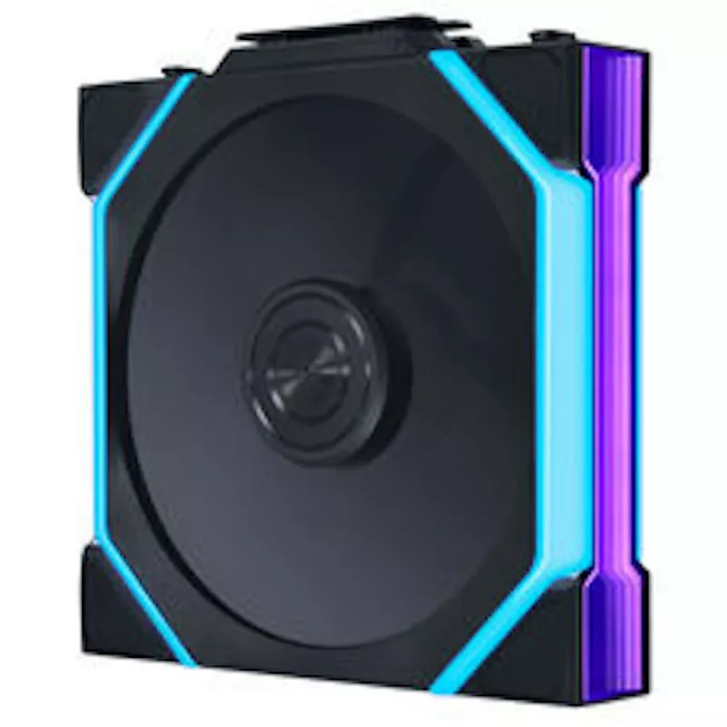 Lian Li UNI FAN SL FLEX Wireless ARGB Reverse Blade ventola PWM 120mm - confezione da 3 con controller, nera