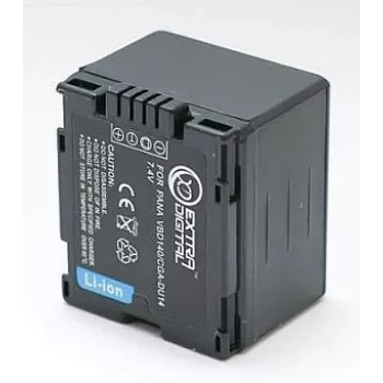 EXTRA DIGITAL Panasonic CGA-DU14 batteria ricaricabile di ricambio 7,2V 1360mAh Li-ion per videocamera serie D