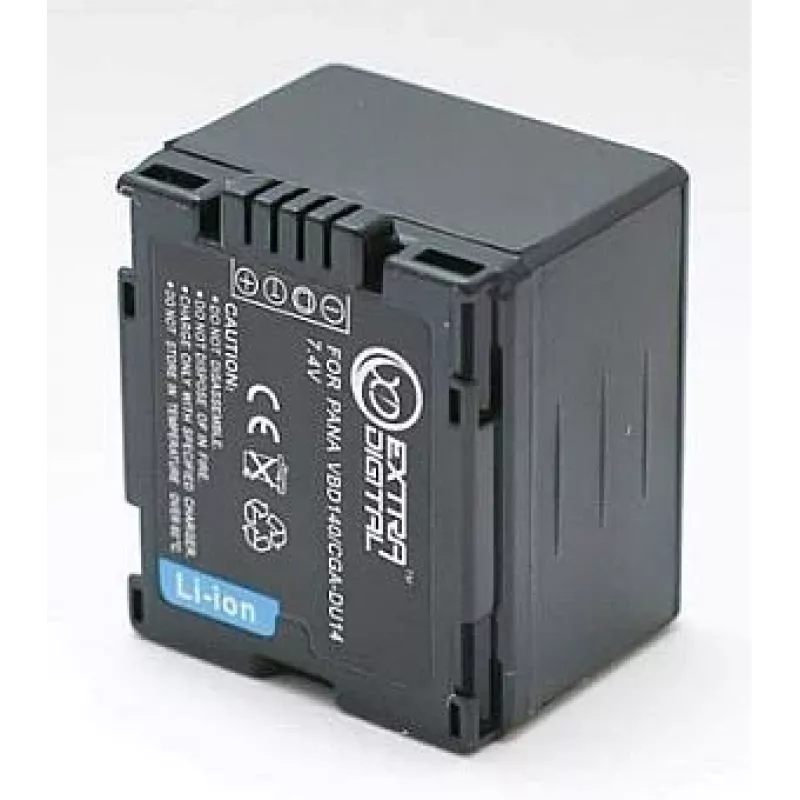EXTRA DIGITAL Panasonic CGA-DU14 batteria ricaricabile di ricambio 7,2V 1360mAh Li-ion per videocamera serie D