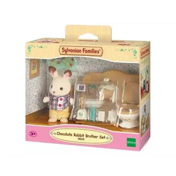 Sylvanian Families Coniglio Cioccolato fratello set da bagno