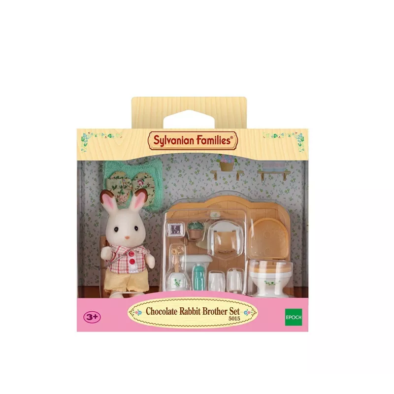 Sylvanian Families Coniglio Cioccolato fratello set da bagno