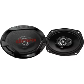 JVC CS-DR6932 altoparlanti coassiali 3 vie per auto 6x9 pollici, 500W di picco, 70W RMS, woofer in carbonio-mica, tweeter PEI, 4 Ohm