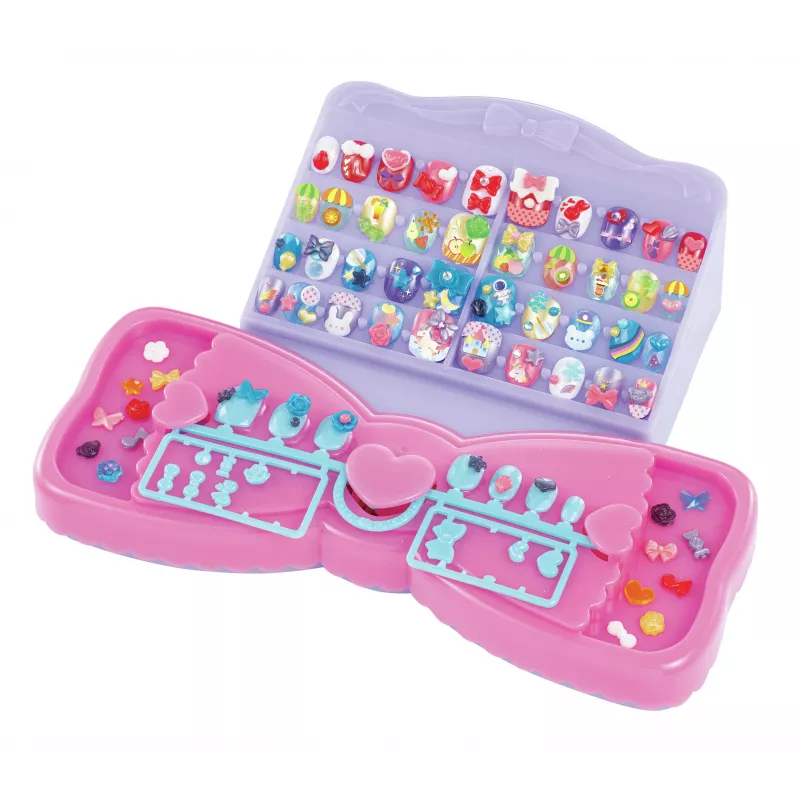 Set starter EPOCH Aquabeads Nail Studio - set artistico per unghie con perline ad acqua per bambini, oltre 100 design, unghie riutilizzabili, senza colla, dai 4 anni
