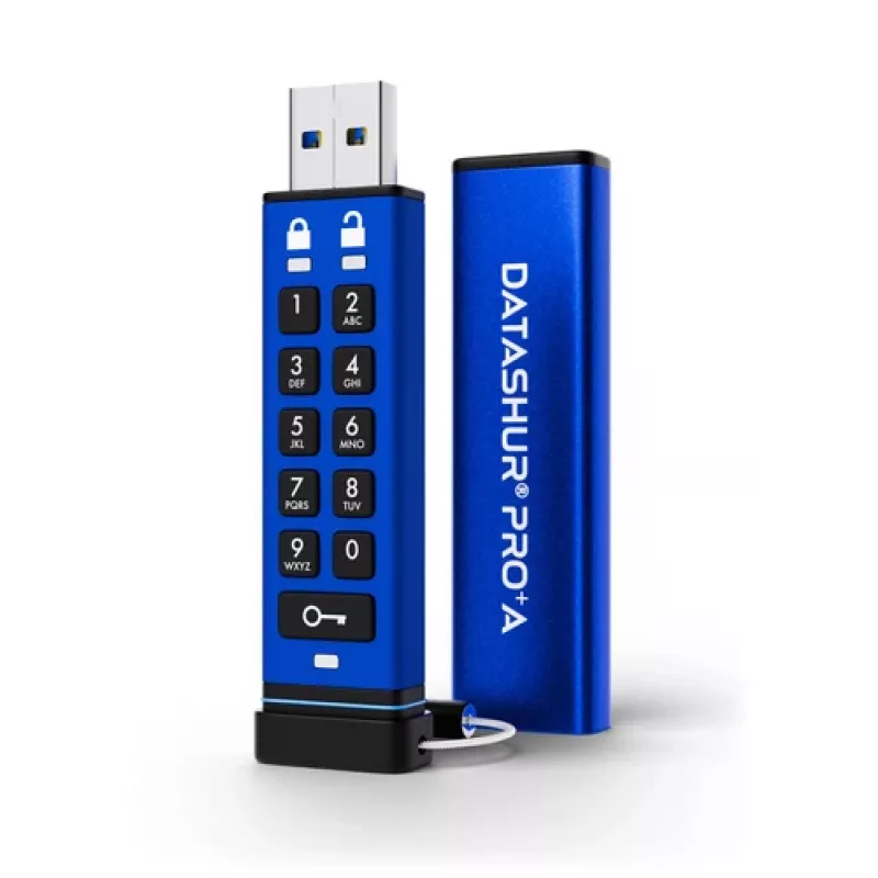 iStorage datAshur PRO+A Unità flash USB 3 da 64GB, 256-bit (IS-FL-DA3A-256-64)