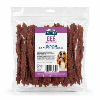 PETITTO filetti di oca morbidi per cani 500g