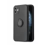 iLike Apple iPhone 13 Pro Max cover in silicone con anello nera