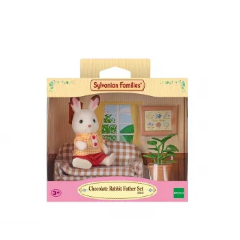 Sylvanian Families coniglio cioccolato padre set soggiorno