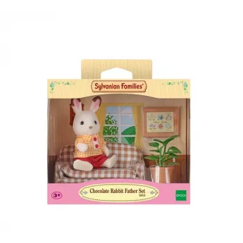 Sylvanian Families coniglio cioccolato padre set soggiorno